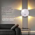Smart RGB Gradient Night Light Magnetic Motion Sensor Rechargeable Wall Lamp for Bedroom Bathroom Closet Garden Home Decor. 