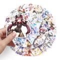 💥Ready to ship💥New Genshin impact 50 sheets cartoon anime sticker waterproof removable sticker gengshin. 