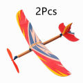 Band Powered Airplane Glider - Foam Toy Planes for Kids Outdoor Flying Toys, Birthday Party Favors, STEM Educational .