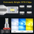 2pcs H7 H1 H8 H9 H11 9005 9006 LED Bulbs HB3 HB4 CSP LED Super Bright Headlight DRL Lamp 6000K White. 