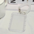 Photocard Holder Key Chain INS Ins Idol Photo Card Holder Decorative Student ID Badge Holder Girls Card Sleeves.
