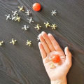 Classic Mini Metal Jack Game Set With Bouncy Ball - Perfect For Family Fun, Party Favors & | Zinc Alloy, Ages 14+.