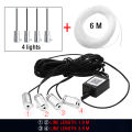 4/5/6 In 1 Car Ambient Decoration Lamp Kit RGB Neon Bluetooth App Control Cigarette USB Car LED Interior Atmosphere Light 12V. 