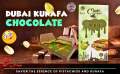 Kunafa Chocolate Dubai Origin Real Kunafa Choco Fresh, Luxurious Flavors And Modern Decadence With Choco Dubai'S 40% Cocoa Dark Chocolate Kunafa Pistachio, 100 Gm. 