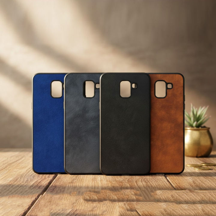 Samsung Galaxy J6 Back Cover Leather Type Soft Galaxy J6 Case For Boys