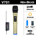 Wireless Microphone Dynamic Handheld Microphones Karaoke Microphone Mic with Rechargeable Receiver for Wedding Party Church Club. 