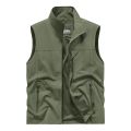 New Men Spring Vest Outdoor Men's Sleeveless Waistcoat Multiple Pockets Plus Size Male Fishing Vest Outwear.