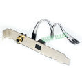 1PCS SPDIF Optical and RCA Out Plate Cable Bracket Digital Audio Output For ASUS MSI Gigabyte Motherboard. 