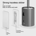 Space Aluminum Toilet Brush Holder Set Bathroom Wall Mounted Hanging WC Clean Tool Vertical Stand Long Handle Toilet Wash Brush. 