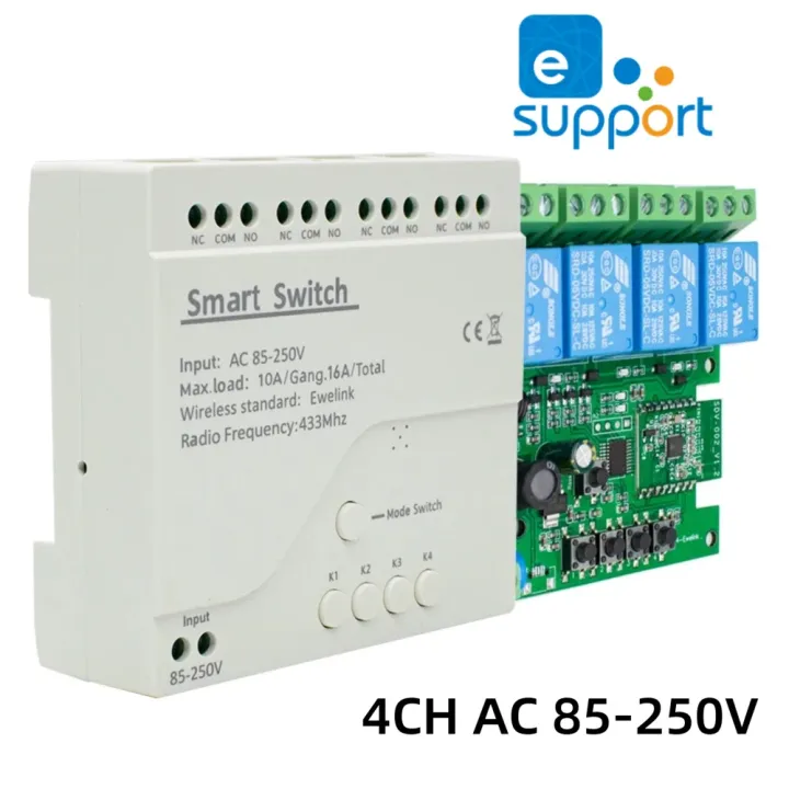 4CH%20ZIGBEE/Tuya/eWelink%20Smart%20Relay%20Dry%20Contact%20Module%20AC%20DC%207-32V%2085-250V%20Automation%20Motor%20Switch%20Recever%20Timer%20for%20Alexa%20-%20Image%207