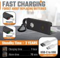 Personal Self Defense Alarm，130db Self Defense Siren Safety Alarm For Women Girl, Personal Keychain Alarm Rechargeable Battery. 