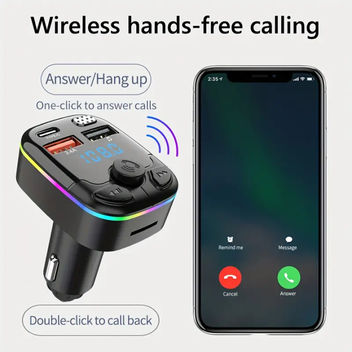 1pc%20Bluetooth%205.0%20Car%20FM%20Transmitter%20PD%20Type-C%20Dual%20USB%20Ambient%20Player%20MP3%20Charger%20Type-C%20Wireless%20Light%2018W%20Handsfree%20PD%20QC3.0%20-%20Image%204