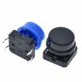 5PCS Tactile Push Button Switch Momentary 12*12*7.3MM Micro switch button + 5PCS Tact Cap(5 colors) for Arduino Switch. 