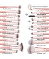 MAANGE Makeup Brush Set 20Pcs Premium Synthetic Foundation Face Powder Blush. 