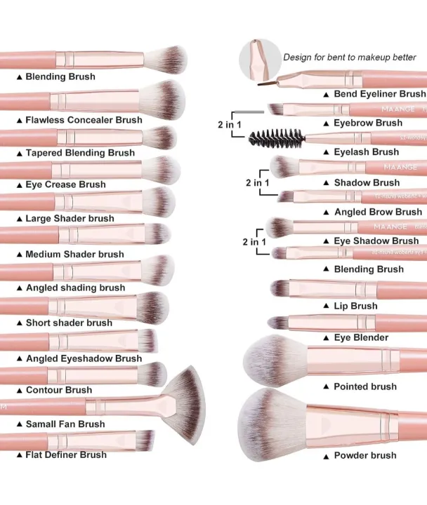 MAANGE%20Makeup%20Brush%20Set%2020Pcs%20Premium%20Synthetic%20Foundation%20Face%20Powder%20Blush%20-%20Image%203
