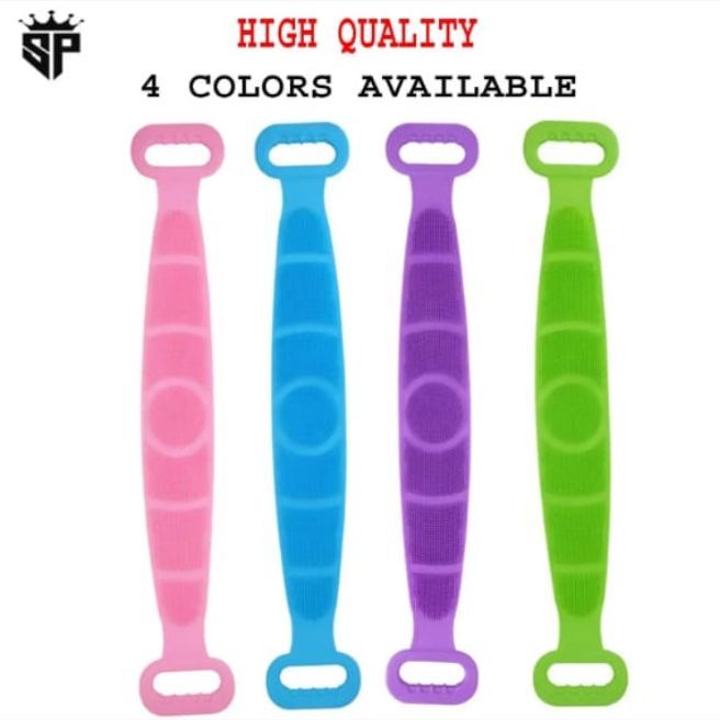 SP High Quality Back Cleaning Shower Strap, Silicone Back Scrubber Soft Bath Towel Bath Belt.