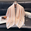 2025 Latest Spring and Autumn Women's Fashion Hijab Silky Muslim Square Sun Protection Shawl Luxury Brand Soft Female Scarf.