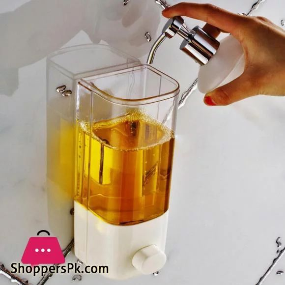 500ml%20Bathroom%20Soap%20Dispenser%20Wall%20Mounted%20Self%20Adhesive%20Shampoo%20Container%20Hand%20Press%20Clear%20Liquid%20Lotion%20Single%20Slot%20Storage%7CLiquid%20Soap%20Dispensers%20-%20Image%202
