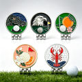 1.18" Lucky Clover Golf Ball Mark w Magnetic Golf Hat Clip 30mm Green Four Leaf Clover Golf Marker Training Aids. 