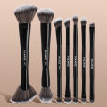 MAANGE 7pcs Professional Dual-ended Makeup Brushes Soft Dense Hair for Foundation Powder Blush Eyeshadow Makeup Accessories . 