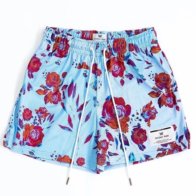 Summer%20fitness%20shorts%20Oil%20Painting%20Style%20sports%20Mesh%20Shorts%20Men's/Women's%20Summer%20Basketball%20Training%20Knee%20Quarter%20short%20Pants%20-%20Image%207