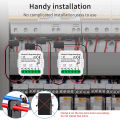 Tuya WiFi Energy Smart Meter 1CH 2CH 80A Current Transformer Clamp Monitor Solar PV System Power Production Consumption Monitor. 