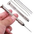 5Pcs/set Leather Sewing Kit Replaceable Needle with Awl Handle Set DIY Leathercraft Shoes Repair Tools Punch Stitching Needles. 