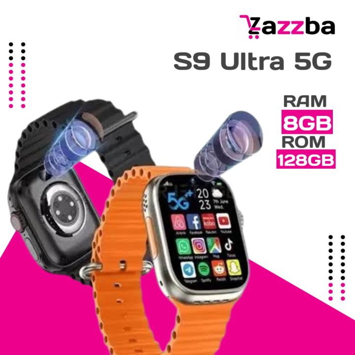 S9 Ultra 8GB RAM 128GB Smartwatch – 4G LTE, Dual Camera, Heart Rate & Fitness, SIM Standalone Device