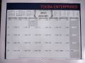 2025 Table Planner with Rexene base for Monthly, Weekly and Daily planning with calendar. 