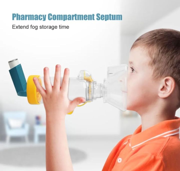 NKM%20Spacer%20For%20Aerosol%20Inhaler%20With%20Mask%20Inhaler%20Spacer%20Device%20For%20Infants%20and%20Children%20AeroChamber%20Flow-vu%20Quality%20For%20Wheezing%20Management%20-%20Image%209