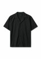 Men's Black Color Cuban Shirts. 