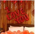 Red I Love You Letter Helium Gas Foil Balloon. 