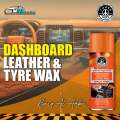 THREE GUYS Dashboard Leather & Tyre Wax (450ml) – Barq Al Amber Fragrance | German Engineered Formula | UV Protection & Dust Repellent. 