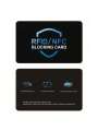 RFID Blocking Card 2 Pack, Bank Debit Credit Card Protector, Anti-Theft Contactless NFC Blocker, Entire Wallet Protection.