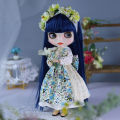ICY DBS Blyth Doll BJD Joint Body White Skin Blue Hair Set Doll 1/6 30cm Girl Anime SD.
