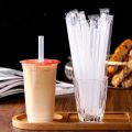 100PCS Transparent Straws Individually Packaged Disposable Straws Suitable Party Wedding Milk Juice Milkshake Coffee. 