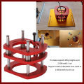 Router Lift Base Aluminum Alloy Router Table Saw Insert Plate Lifting System Base Kit for Small Trimming Machines.