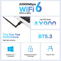 AX900 USB WiFi Adapter Dual Band Bluetooth 5.3 2 in 1 Wi-Fi 6 Dongle Wireless Receiver For PC/Laptop Driver Free For Win10/11. 