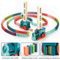 Kids Automatic Laying Domino Train Electric Car Dominoes Clips and Domino Accessories Brick Blocks Kits Games Educational Toys C. 