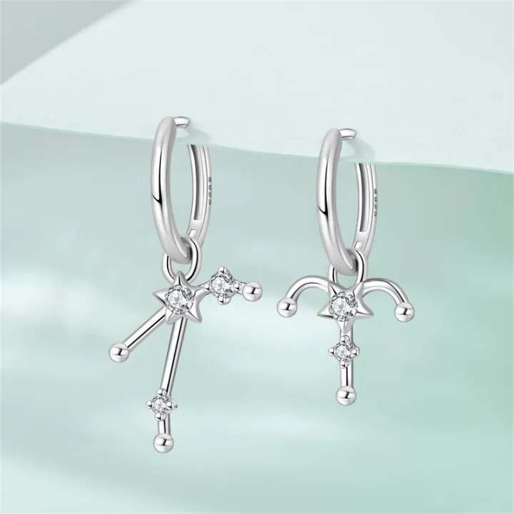 New%20Original%20Hoop%20Earrings%20925%20Sterling%20Silver%20Twelve%20Constellations%20Alien%20Form%20Studs%20Earring%20For%20Women%20Luxury%20Birthday%20Gift%20-%20Image%204