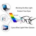Eye pro Blue Cut Brand UV 420 ANTI BLUE CUT Blue Cutting Lens with Flexible fiber frame & AO-Lens Cleaner. 