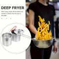 3-Piece Skewer Pan Set for BBQ & Tempura, No Electricity Needed with Vented Lid, Stainless Steel Home Cooking Kit. 