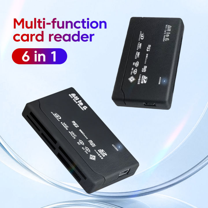Multifunctional Usb 2.0 Memory Card Reader All In One Card Reader Mini SD TF CF M2 XD MS Carder Reader