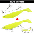 Spinpoler Corkscrew Stinger Rig Hook Double Treble Pike Bass Fishhook High-Carbon Steel For Soft Lure Fishing Equipment.