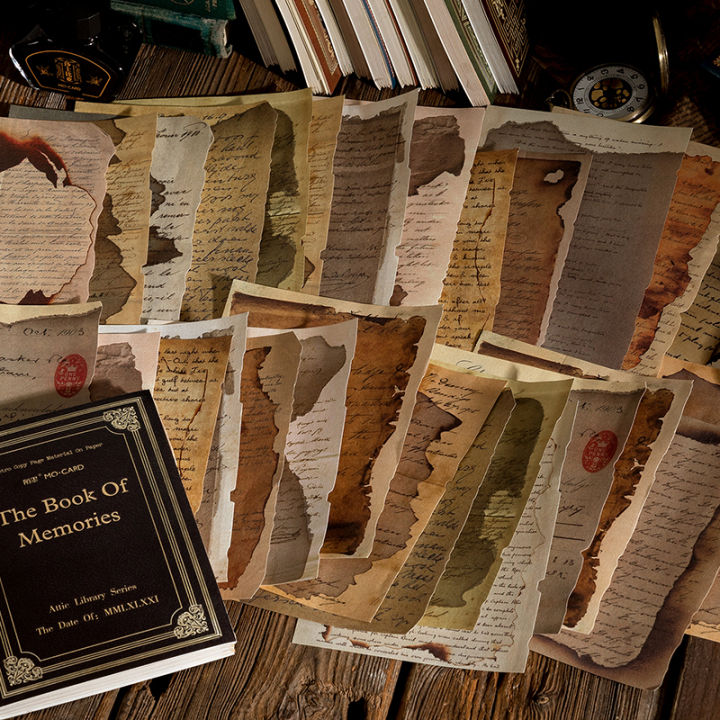 60%20pcs%20Retro%20traces%20book%20page%20material%20paper%20series%20tore%20up%20old%20book%20pages%20Text%20plants%20old%20Newspaper%20decorative%20material%20paper%20-%20Image%203
