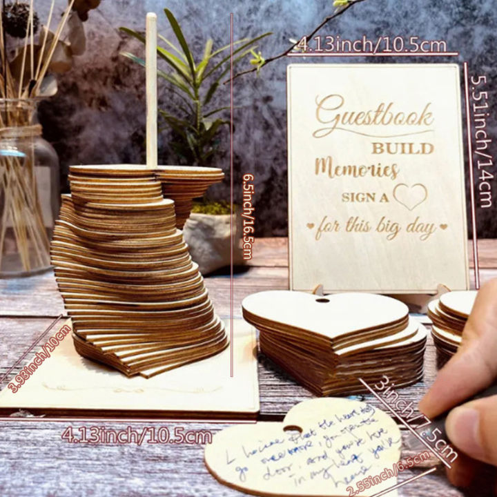 72PCS%20Wood%20Heart%20Guest%20Book%20Signature%20Guest%20Books%20Perfect%20Festivel%20Party%20Wedding%20Reception%20Decoration%20and%20Favor%20Wood%20Gift%20-%20Image%202