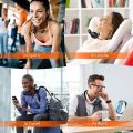 Portable Neck Fan comes with USB Rechargeable, Hands-Free Bladeless Mini Fan with 3 Speeds Mode, 48 Air Outlets, Portable Wearable Design for Travel, Sports, and Office Use (Black). 