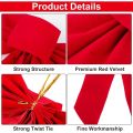 Big Bowknot Red Ribbon Christmas Tree Topper Decoration Red Bow Xmas Wedding Decor for Home Front Door Pendant Decor Party Prop. 