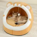 Super Cat Bed Warm Pet House Kitten Cave Cushion Cat House Warm Sleeping Dog Basket Tent Small Dog Mat Supplies Bed For Cats. 