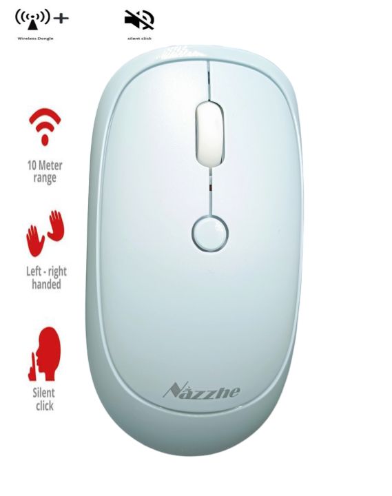 2.4G Wireless Mouse 1600DPI Optical Mouse Wireless Mice with USB Receiver for PC Laptop Wireless mouse Nazzhe